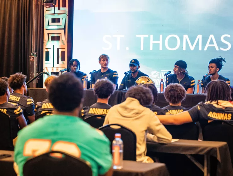 Miami Dolphins Host Over 100 High School Football Programs For The Junior Dolphins High School Media Day By Gatorade Water