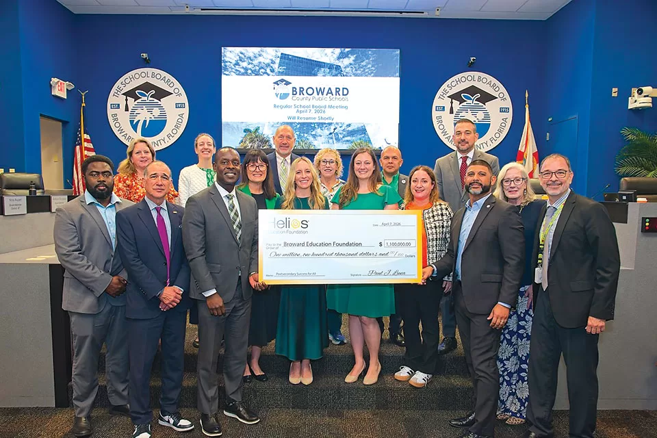 Helios Education Foundation Awards Broward Education Foundation $1.1 Million To Launch “Postsecondary Success For All” In Partnership With Broward County Public Schools And Bridge2Life